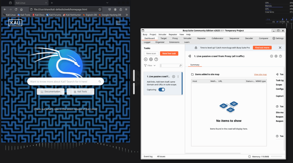 screenshot that shows WSLg in action